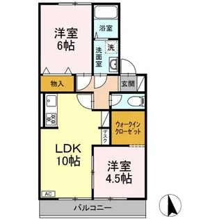 リッツハウス【2階】の間取り