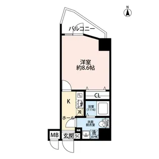 プレール・ドゥーク西新井Ⅱ【6階】の間取り