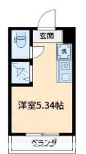 CUBE KANAMACHI Ⅴ【1階】の間取り