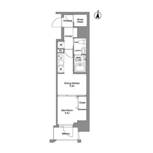 クラリティア綾瀬【3階】の間取り