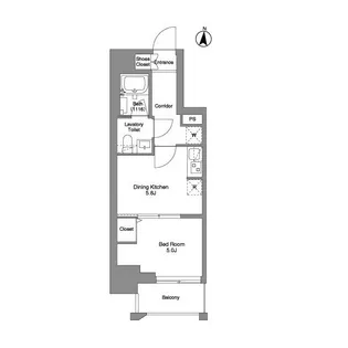 クラリティア綾瀬【5階】の間取り