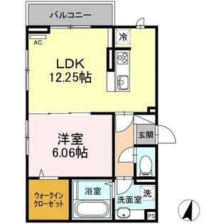 GOLDEN RINGS 12(ゴールデンリングスワンツー)【3階】の間取り