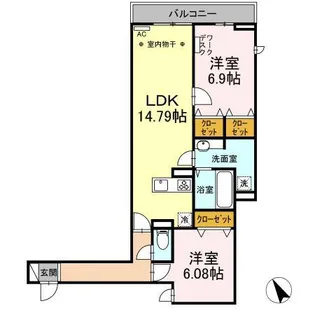 アヴァンス堀切【2階】の間取り