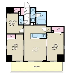 ALIVIS西葛西NORTE【4階】の間取り