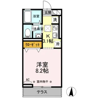 JEAN FILLIOUX(ジャン フィーユ)【1階】の間取り