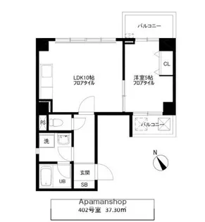パレス芙蓉【7階】の間取り