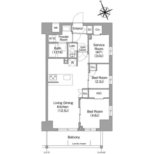 コンフォリア東葛西【3階】の間取り