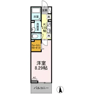 ボナール北綾瀬【3階】の間取り
