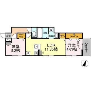 セレスティア瑞江Ⅱ【3階】の間取り