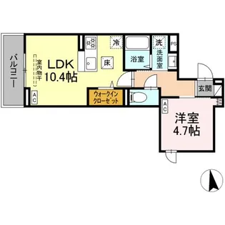 セレスティア亀有【1階】の間取り