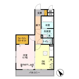 ブランエール【1階】の間取り