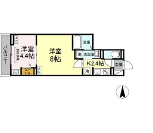 セレスティア西新井【2階】の間取り