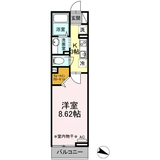 MARIO KII【2階】の間取り