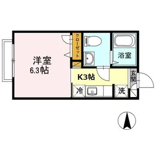 サザンEX II【1階】の間取り