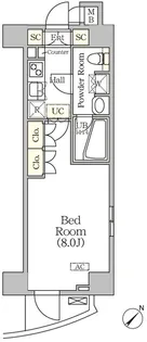 アジールコート門前仲町【9階】の間取り