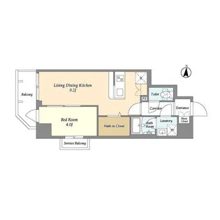 グランエール森下WEST【7階】の間取り