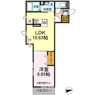 クレシア【3階】の間取り