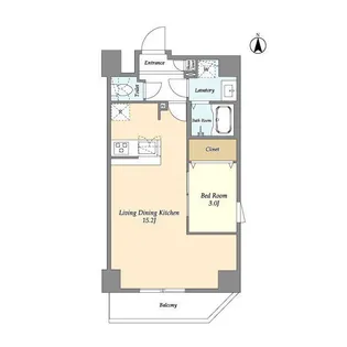 アルファコート谷在家【9階】の間取り