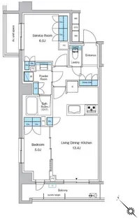 プレディアコート西葛西【2階】の間取り