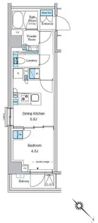 プレディアコート西葛西【2階】の間取り