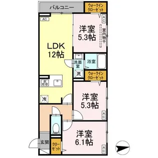 セレスティア東葛西IV【2階】の間取り