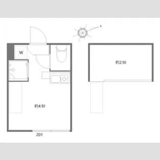 カーサソラーナ【2階】の間取り