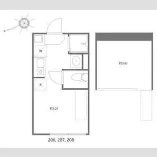 カーサソラーナ【2階】の間取り