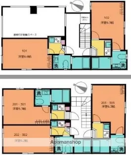 BELLE VIE 亀有【2階】の間取り