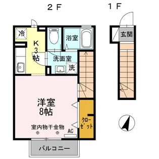 HABITATION【2階】の間取り