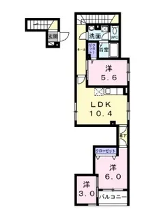 S.T.R【2階】の間取り