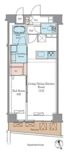 ラグゼナ平井サウス【2階】の間取り