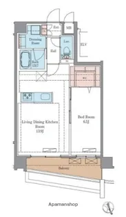 ラグゼナ平井サウス【3階】の間取り