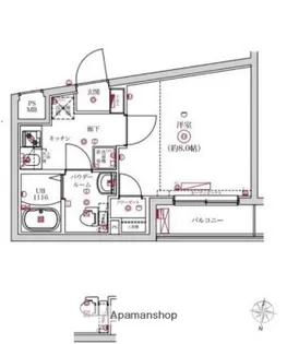 ベルシードΑ綾瀬【4階】の間取り