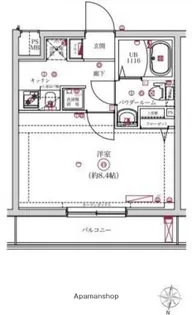 ベルシードアルファ綾瀬【2階】の間取り
