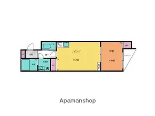 1LDKの間取り画像