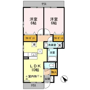 アルシオネ T【1階】の間取り