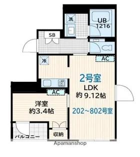 SKULD墨田緑【4階】の間取り