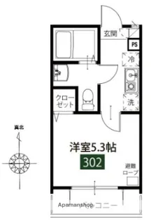 MELDIA梅島Ⅲ【3階】の間取り