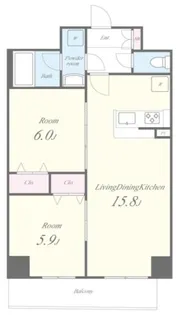 UNE LUMIERE【5階】の間取り