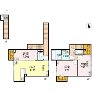 セレスティア竹ノ塚【2階】の間取り