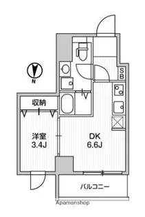 LUNIQ亀戸【7階】の間取り