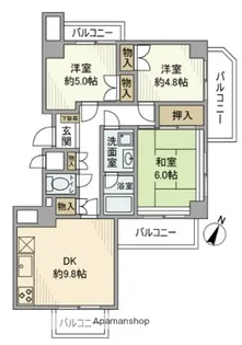 ヴェルデ・コート【8階】の間取り