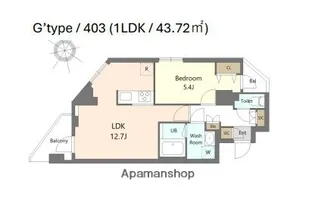 S−RESIDENCE北綾瀬AWESOME【4階】の間取り