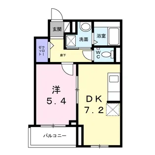 メゾン カルム NO.3【4階】の間取り