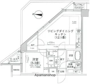 アイルプレミアム押上ノルド【5階】の間取り