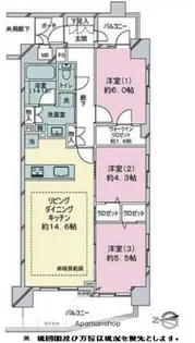 アーデルハイム錦糸町【7階】の間取り