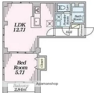 CLAVIUS ZEH【5階】の間取り