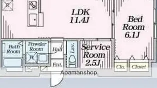 CLAVIUS ZEH【1階】の間取り