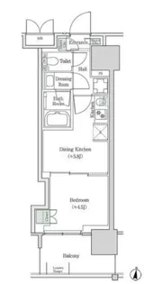 ブルックサイドレジデンス木場【9階】の間取り