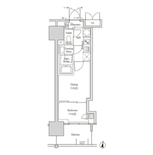 ブルックサイドレジデンス木場【4階】の間取り